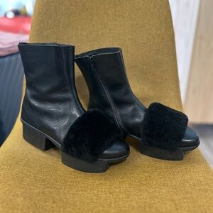Trippen Sofa f Black Ankle Boot Sz 10 (EU 41)